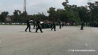 KRS SEMETRI  - Aksi Kadet Putera di Pertandingan Kawad Kaki Kadet Remaja Sekolah Daerah Gombak 2019