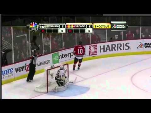 Chicago Blackhawks vs. Pittsburgh Penguins Shootout (2/20/11) [HD]