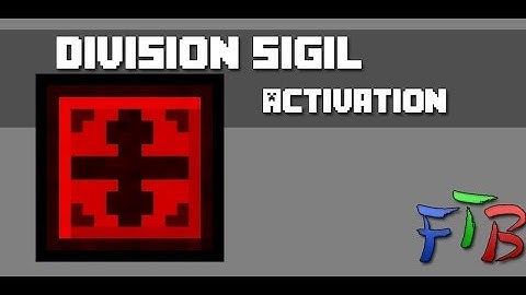 Extra Utilities - FTB - Activating the Division Sigil