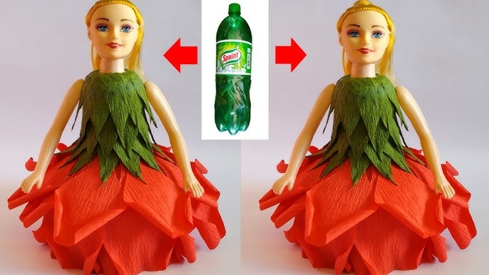 diy Homemade barbie doll from waste materials in tamil/how to make barbie@yukshikartsandcrafts  