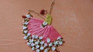 38- Flower fairy dress hand embroidery design| Flower girl dress