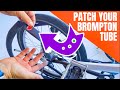 The Easiest Way to fix you BROMPTON Tube WITHOUT Taking the Tire Out!