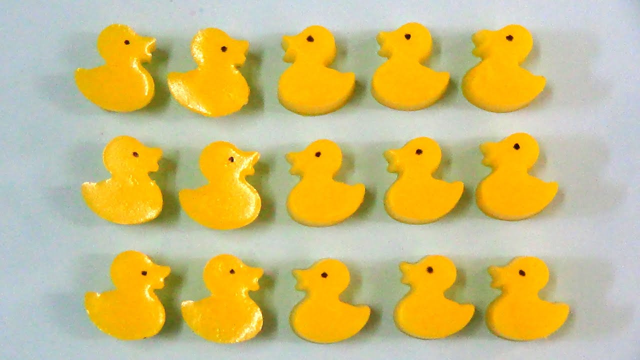 Duck gummy jelloJelly ducky yellow animals shape soda easy step by