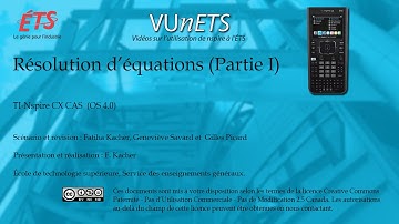 Vidéo 6 : Résolution d’équations (Partie I)