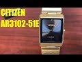 Citizen stiletto ecodrive ultra thin case solar powered watch ar310251e