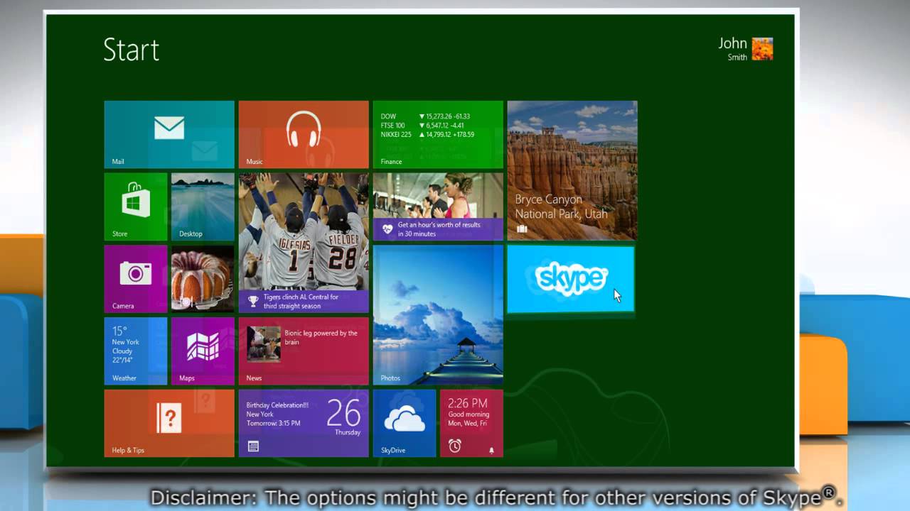 Check the Skype® version on a Windows® 8.1 PC