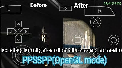 Silent hill shattered memories PPSSPP ( Fix bug Flashlight ) on OpenGL mode