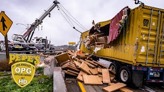 The CRAZIEST container rollover I've seen this year