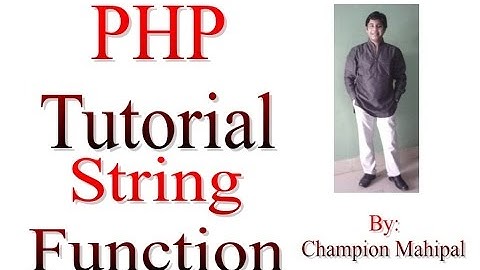 Learn PHP Tutorial 29 String Function and substring