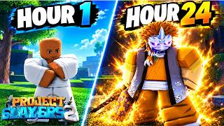 Spending 24 Hours in Project Slayers 2 becoming a Sun Breathing Hashira?