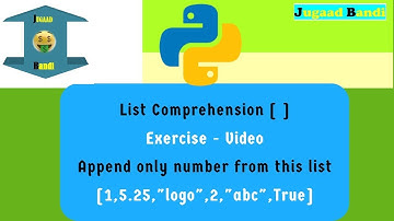 Exercise List Comprehension || Python tutorial