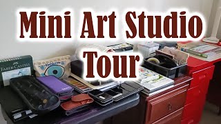Art Studio on the Go! Tour of my Makeshift Mini Studio in Clunes