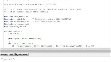 VLSI #003 Get a List of Drives and List of Files in VSOS in VS1005 Developer Board