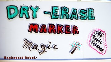 Dry Erase Marker Magic - science experiment