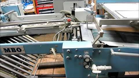 MBO B 30 30 Continuous Feed Folder w 8 Page, 16 Page, and Delivery