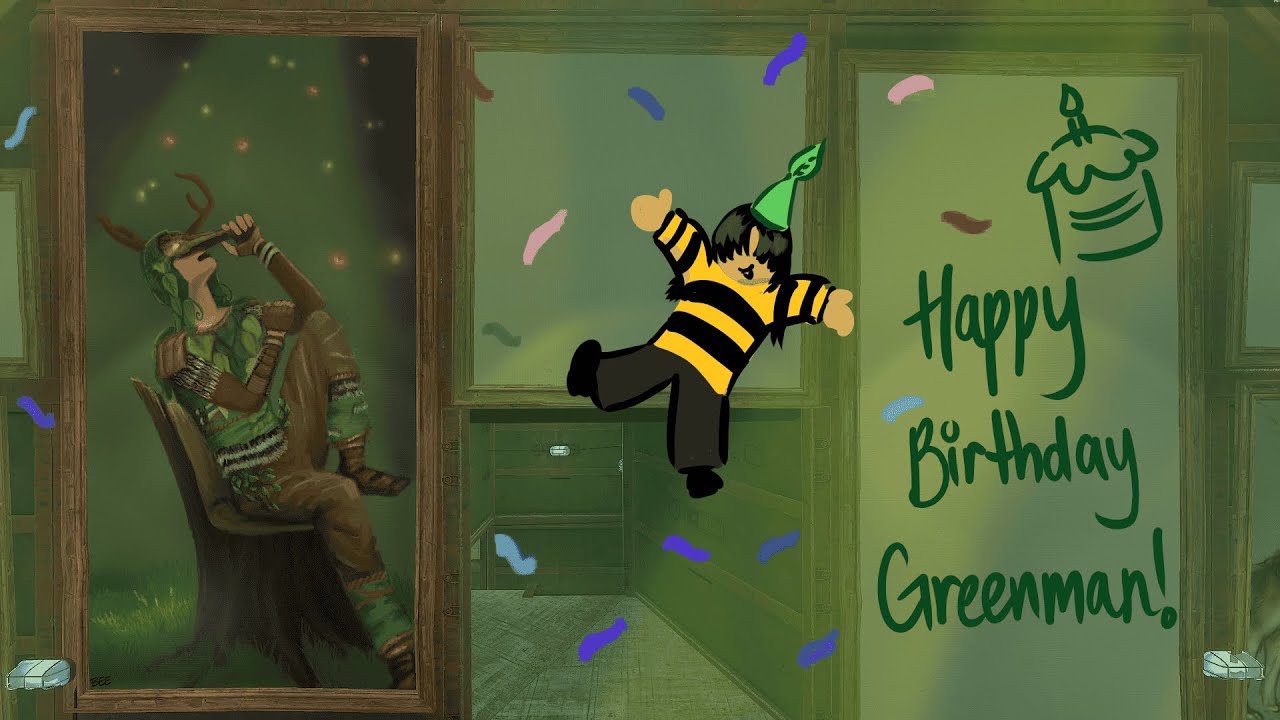 Happy Birthday Greenman 2025 - Rust Art Timelapse by bee - YouTube