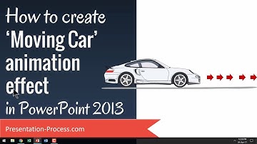 How to Create Moving Car Animation Effect in PowerPoint