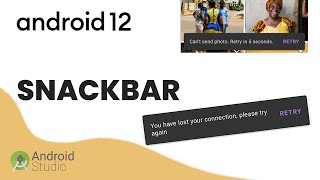 How to CREATE a SNACKBAR in ANDROID STUDIO APP  | #2022 #android #development #tutorial #easy #fun screenshot 2