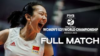 ARG🇦🇷 vs. CHN🇨🇳 - Full Match | Women's U21 World Championship | Lèon