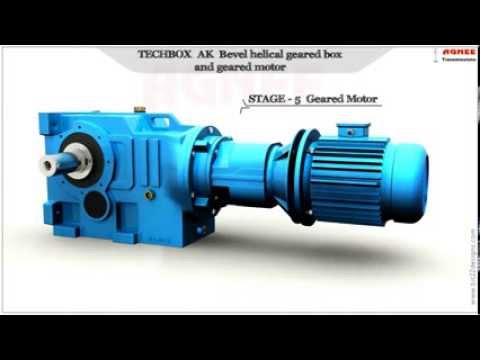 Bevel Helical Geared Motor, AK series Helical Bevel Geared Motor