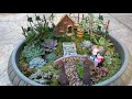 Cute Idea for Succulent Fairy Garden #26 ; Relaxing in the Vineyard