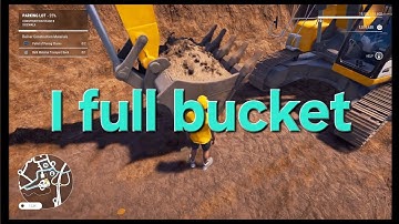 I full bucket the Excavator Construction Simulator 2022 liebherr sanyi bigger drop cut bulk