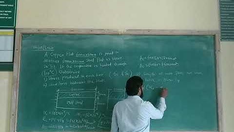 Example on Temperature/Thermal Stresses in Composite Bars.