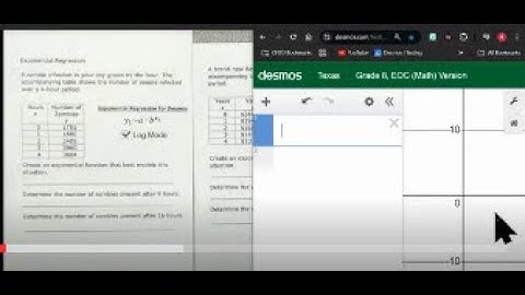 Algebra 1 - Exponential Regression