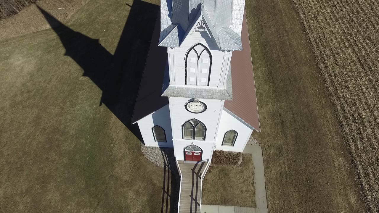 Manning, IA Lutheran Church Fly Around YouTube