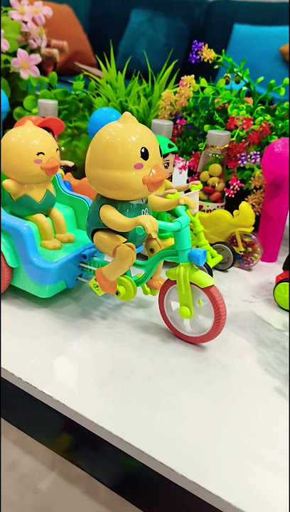 cute Duck toys Riding Tricycle 🍒 🦆🪿🪿🦆