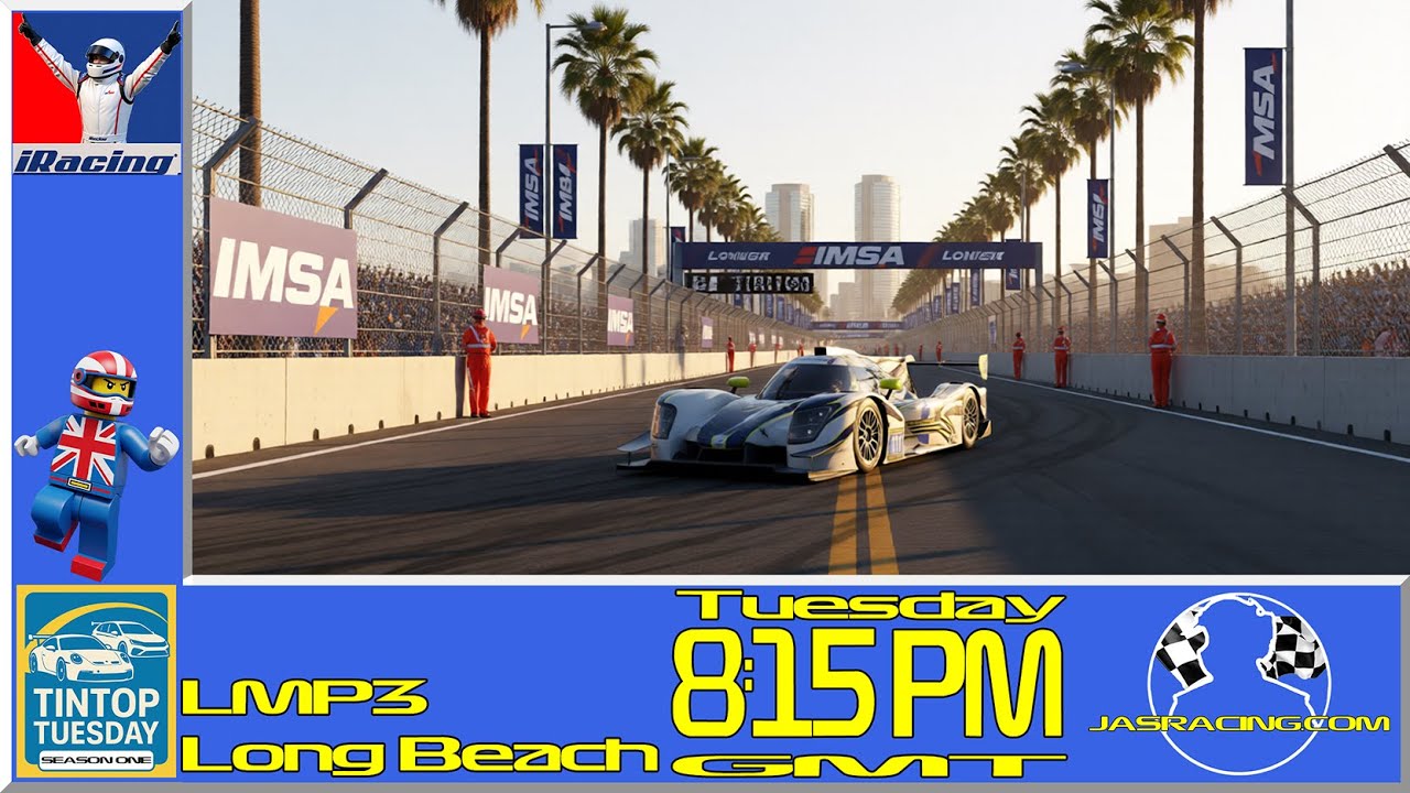 Just Average SimRacing presents Tintop Tuesday - LMP3 at Long Beach - Week 6