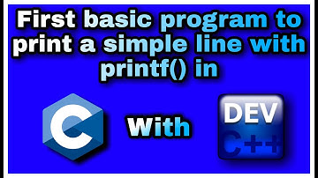 2. How to print a line in C program in Dev C++ with printf() function