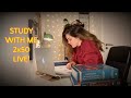 Study with me LIVE (calming music on)