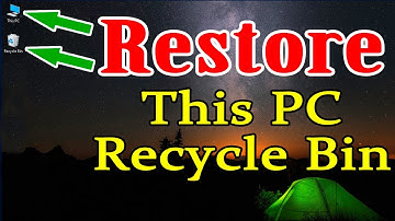 [Problem Fixed] How To Restore Desktop Missing Icons, This PC and Recycle Bin?