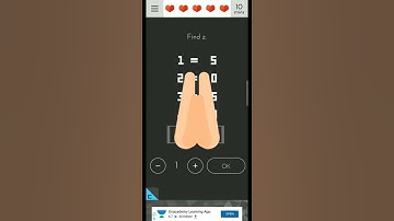 Tricky Test 2 - Level 19 tutorial : find "z"