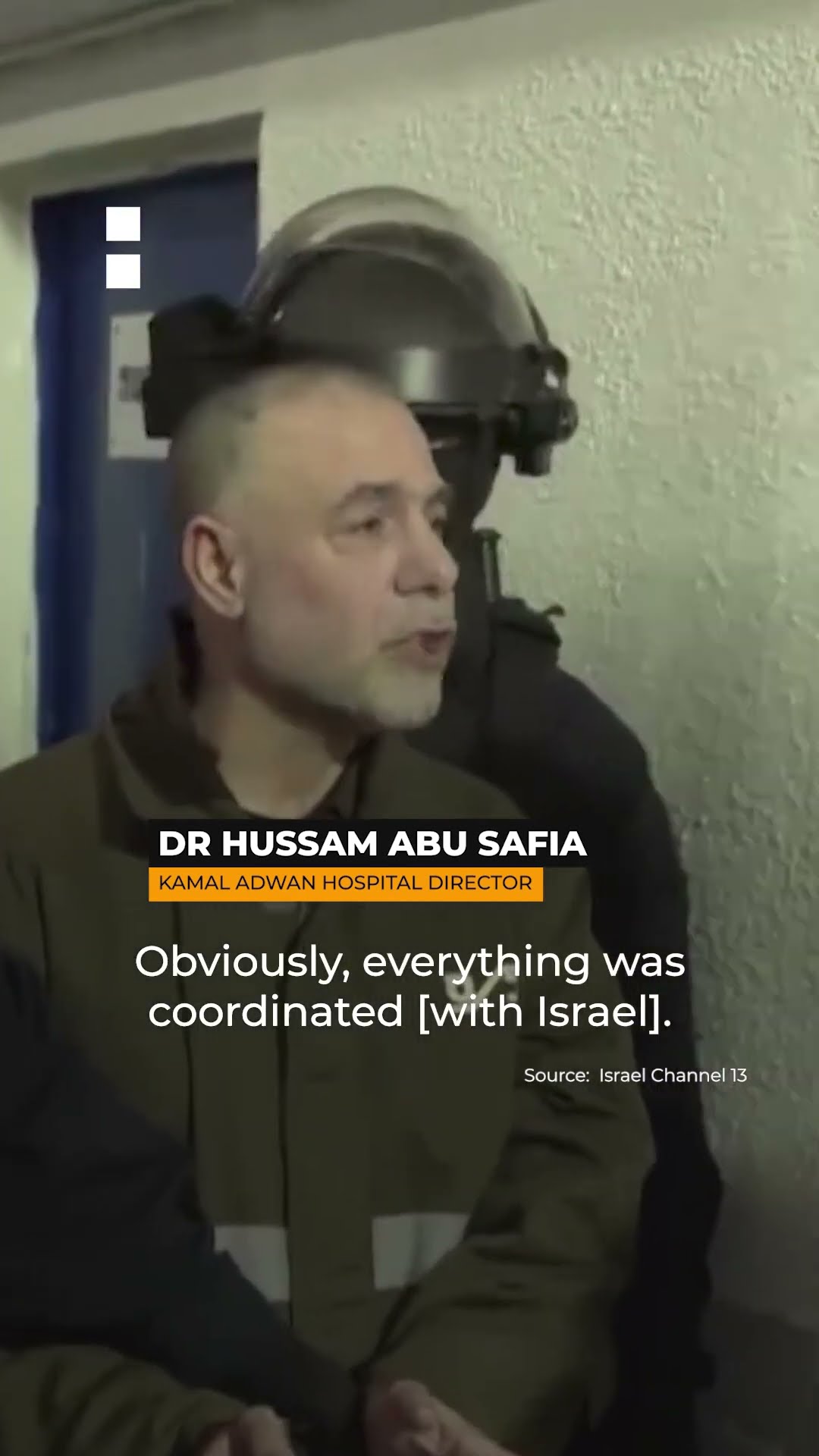 Detained Gaza doctor Hussam Abu Safia seen shackled in new video | AJ #shorts