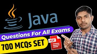 Java MCQ Questions and answers for freshers placement, interview and Competitive Exams with PDF
