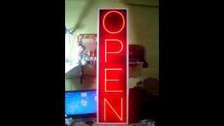Open Dik Animasyonlu Mantar Led Tabela