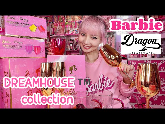 Dragon Glassware x Barbie Wine Glasses, Dreamhouse