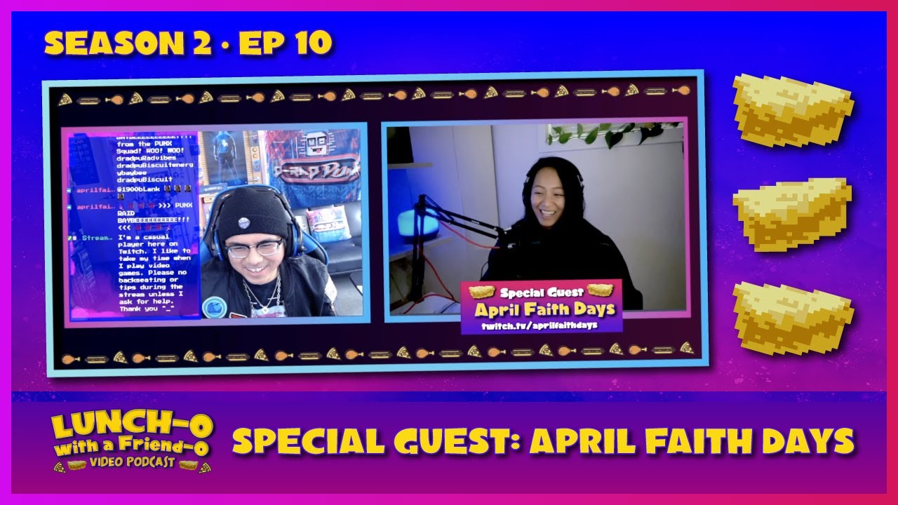 EP 10: Lunch-O with a Friend-O Video Podcast • April Faith Days - YouTube
