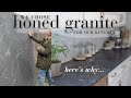 How we transformed our cozy cottage kitchen with stunning honed granite countertops