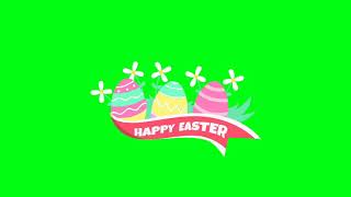 happy Easter green screen effects