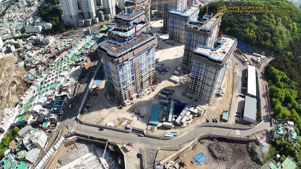 대연디아이엘 공사 현장 드론 영상 2025년 04월 27일