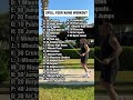 Workout Challenge – Épelle ton prénom #challenge