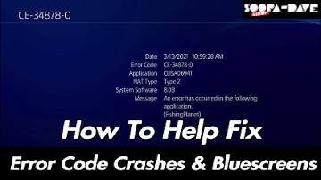 How To Help Fix PS4 Bluescreens And Error Code Crashes