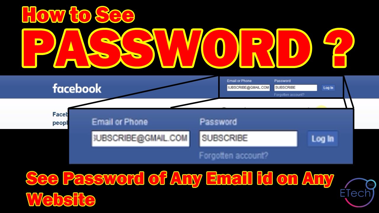 How To See Password Of Any Email Id On Any Website Youtube