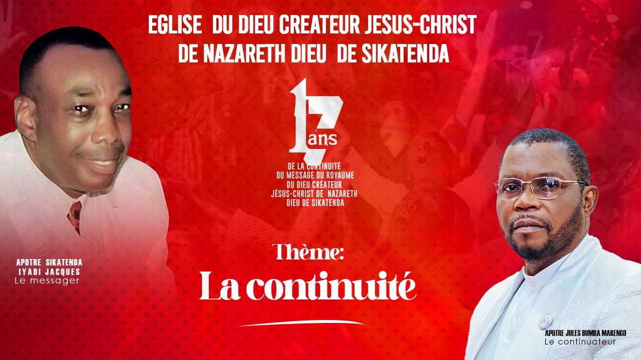 THEME: LA CONTINUITE DU MESSAGE DE JESUS CHRIST DE NAZARETH DIEU DE ...