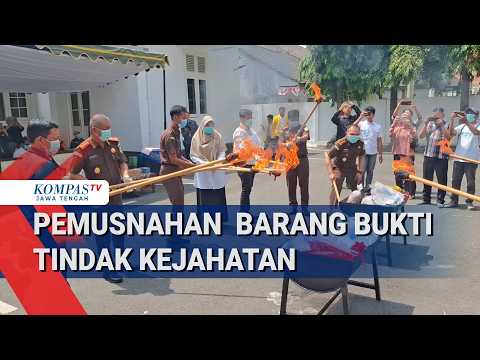 Pemusnahan Barang Bukti Tindak Kejahatan