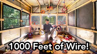 1000 Feet of Wire | How to WIRE your SCHOOL BUS CONVERSION