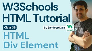 W3Schools • W3Schools HTML • W3Schools HTML Tutorial • Class 039 • W3Schools HTML Div Element